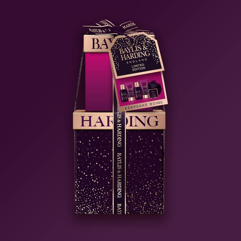 Baylis & Harding Gift Set for Women - Luxury Bath & Skincare - Moonlight Fig - 6-Pack