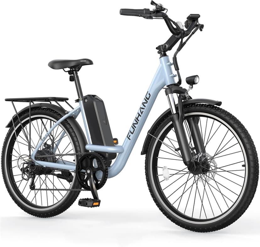 Electric Bike for Adults, 26" City Cruiser Ebike with 1000W Peak Motor, 21.7MPH 50 Miles Commuter Adult Electric Bicycles with 48V Battery, Adjustable Stem, 7-Speed, UL 2849 Certified