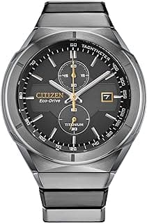 Citizen Men's Eco-Drive Sport Luxury Armor Watch in Super Titanium, Black Dial (Model: CA7058-55E)