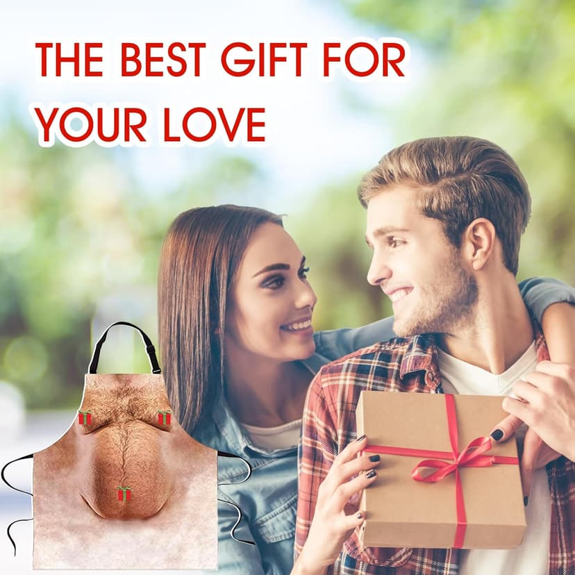 White Elephant Gifts for Adults,Funny Gifts Apron Belly Christmas Stocking Stuffers Gag Gifts for Dad Him Men Adults