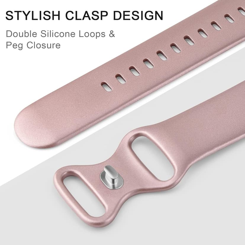 Meliya Band for Apple Watch Series 8 SE 7 6 5 4 3 2 1 45/41/40/44/38/42mm Women Men Soft Replacement Silicone Band for iWatch