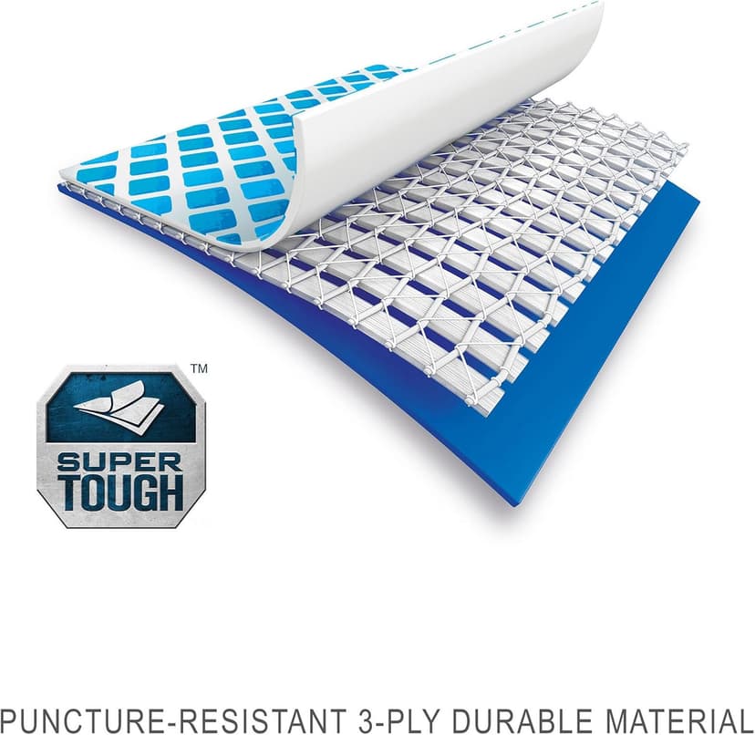 Intex 14.75' x 86" x 33" Rectangular Frame Above Ground Outdoor Backyard Swimming Pool with Flow Control Valve for Quick Draining, Blue - Pool Only