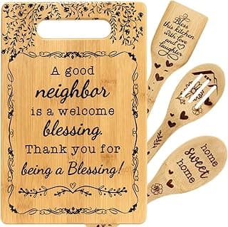 Neighbors Christmas Gifts Best Neighbor Ever Gift New Housewarming Ideas for Moving Away Neighbor Birthday Christmas Appreciation Gift for New Neighbor Cutting Boards for the Kitchen