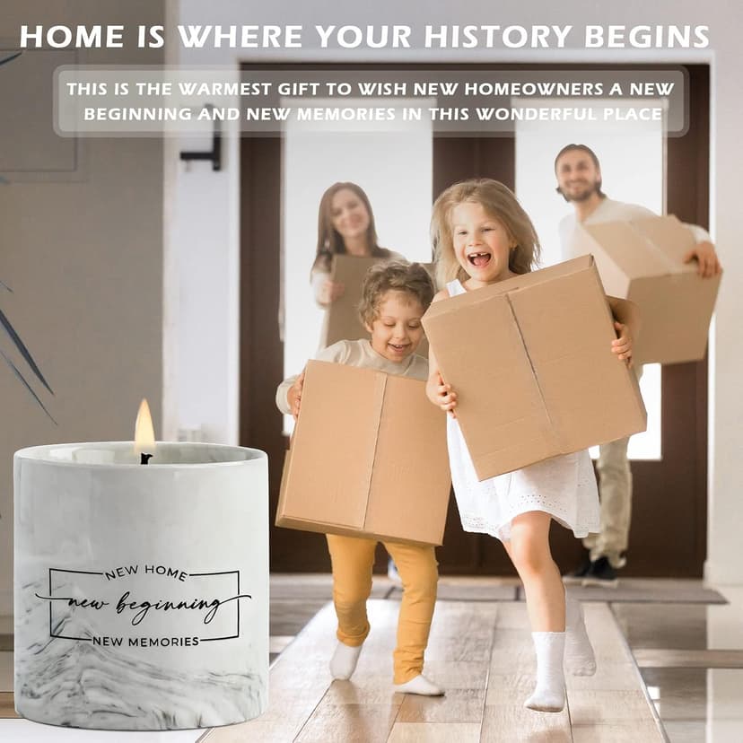Freejac House Warming Gifts New Home Housewarming Gift for Women Men Friend New Home Gift Ideas New Homeowner Gifts House Warming Decoration Party Decor Porcelain Ceramics Scented Candle B0B66HD4PW