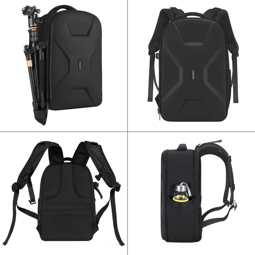 15-16 inch Waterproof Hardshell Case with Tripod Holder&Laptop Compartment Compatible with Canon/Nikon/Sony, Black MOSISO Camera Backpack, DSLR/SLR/Mirrorless Photography Camera Bag B07ZCRWPPV