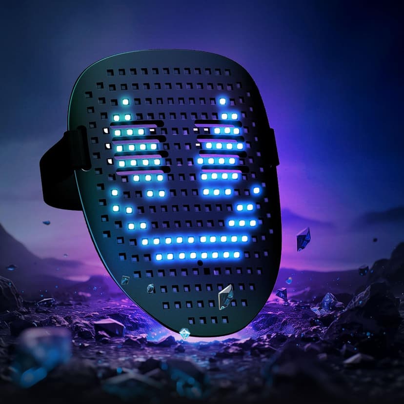 Gift for Halloween Digital Mask Birthday Christmas Rave Party,Cool Toy for Kids Adults,50 Changing Face Patterns,Rechargeable MEGOO Led Light up Mask with Gesture Sensing, Halloween Gifts for Teen Boys B09Y9DT9W7