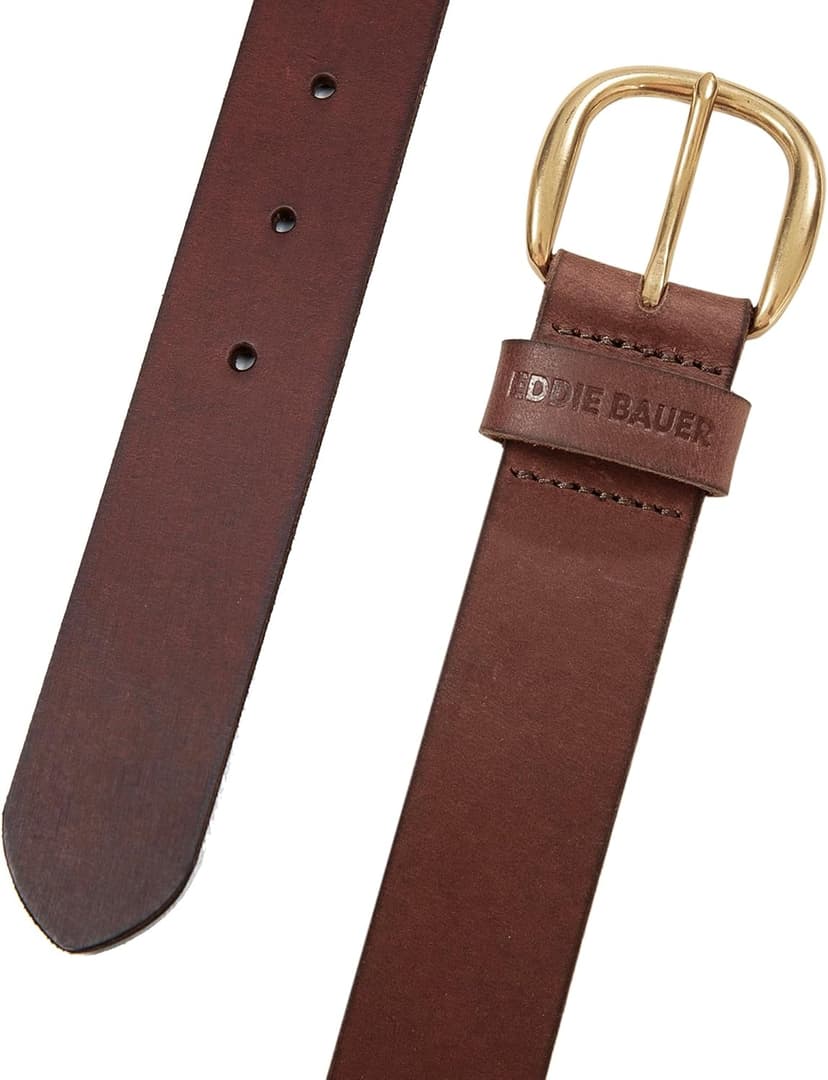 Eddie Bauer Women's Casual Leather Belts with Durable Metal Buckle