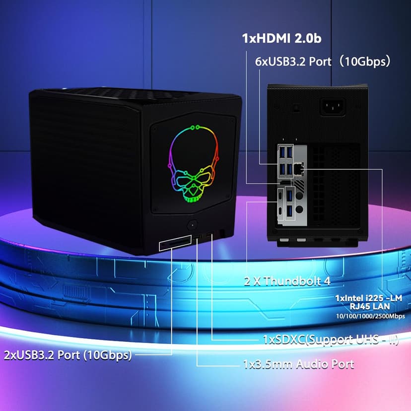 BRENUC NUC 11 Extreme NUC11BTMi9 Intel Core i9-11900KB(8C/16T,up to 4.9 GHz) Home & Business Mini Desktop UHD Graphics, WiFi 6E, Bluetooth 5.2, HDMI, USB 3.1, SD Card