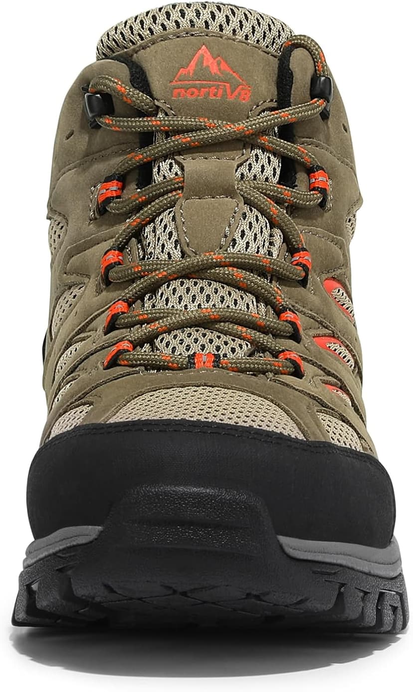 NORTIV 8 Women's Waterproof Hiking Boots Outdoor Trekking Mid Backpacking Mountaineering lightweight boots
