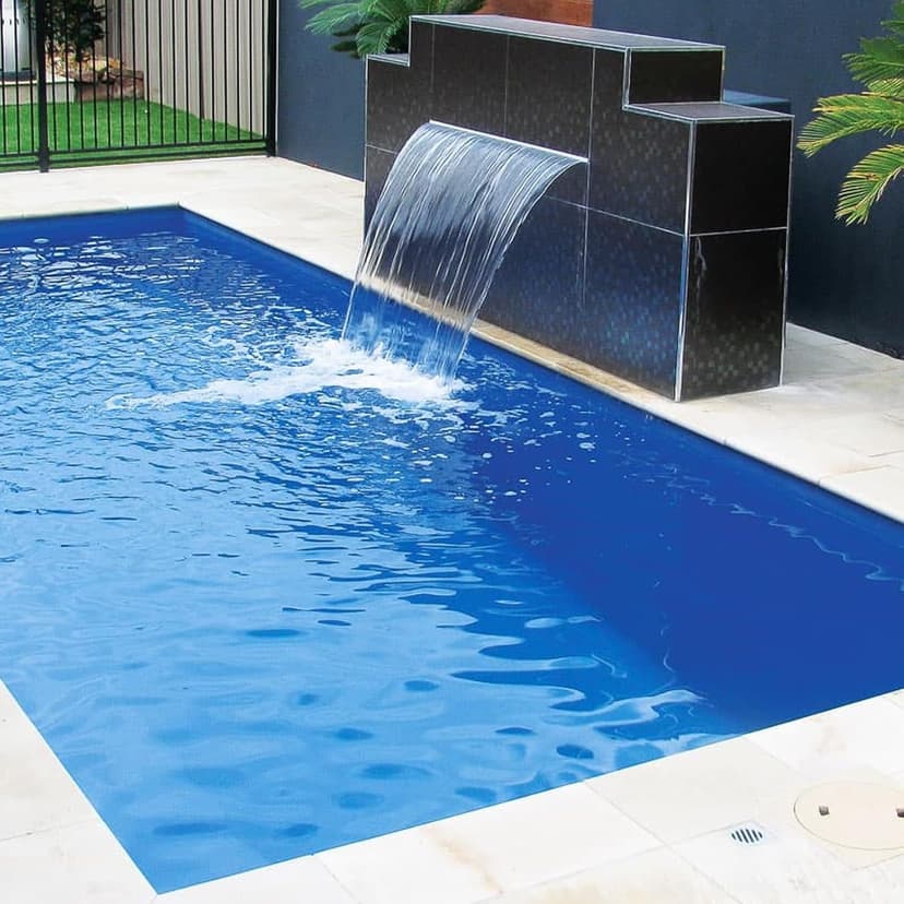 Fiberglass Pool Shells for Inground Pools | Fast Installation, Saltwater & Weather Resistant Rectangular 14ft x 7.4ft x 4.6ft