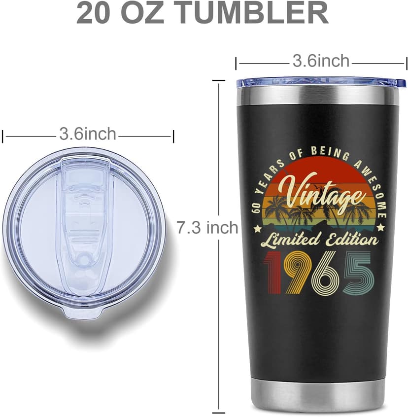 Funny 60th Birthday Gifts for Men - 20 Oz Tumbler