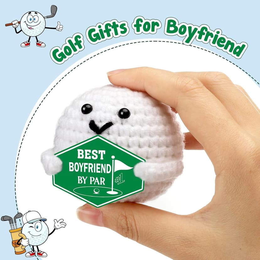 Funny Crochet Golf Ball Accessories Christmas Stocking Stuffers for Boyfriend Him Fiance Anniversary Valentines Romantic Gift Gifts for Boyfriend Bf Birthday - Sweetest Day Gifts for Him Men B0GDGBKLKJ