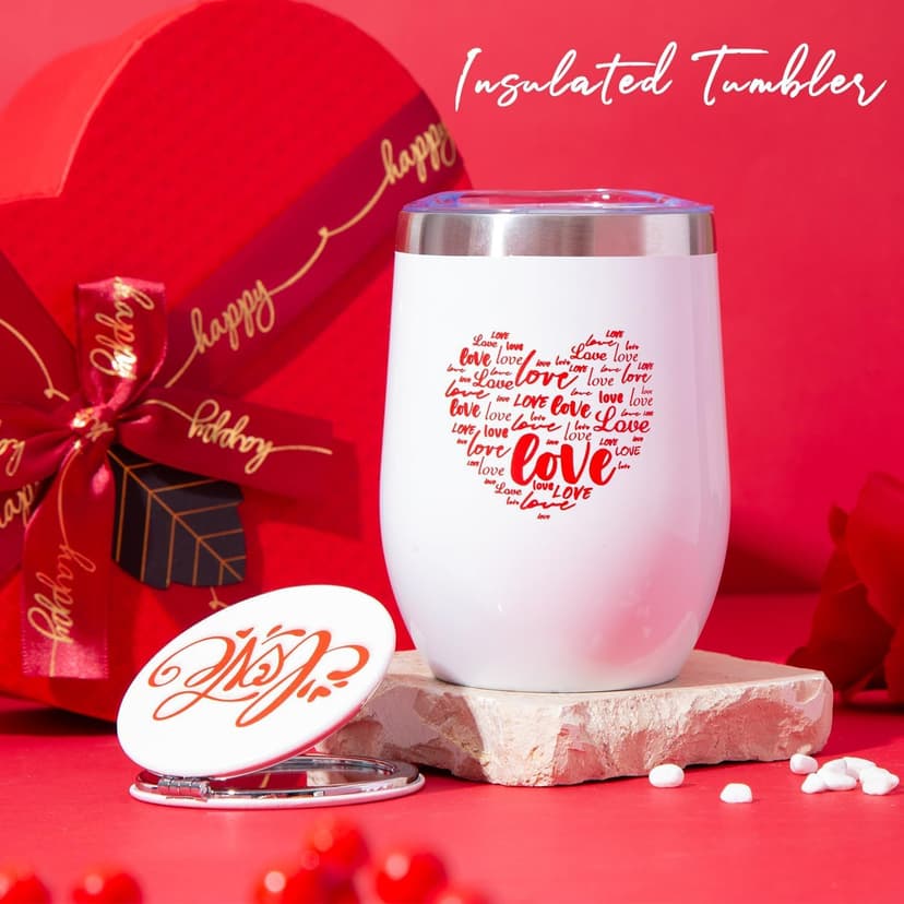 Mothers Day Gifts Mom Gifts Birthday Gifts Box for Girlfriend Wife Lover Valentine's Day Gifts for Women Heart-shaped Red Rose Love Gift Basket Love You Present Wedding & Engagement Anniversary Roman B0CP3X9LDL