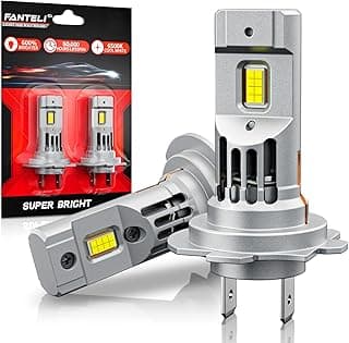 𝖧𝟩 Light Bulbs, 90,000LM Super Brightness 1:1 Size No Adapter Needed Plug & Play, 6500k White with 16 CSP Chips, Canbus Ready Non-Polarity Off-Road Lights with Turbo Fan, IP68 Pack of 2