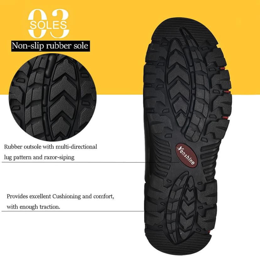 Venshine Mens Walking Shoes Leather Lightweight Breathable Casual Slip On Loafers