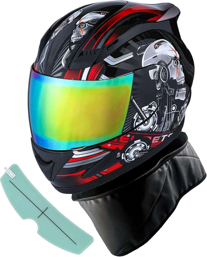 1Storm Motorcycle Bike Full FACE Helmet Mechanic