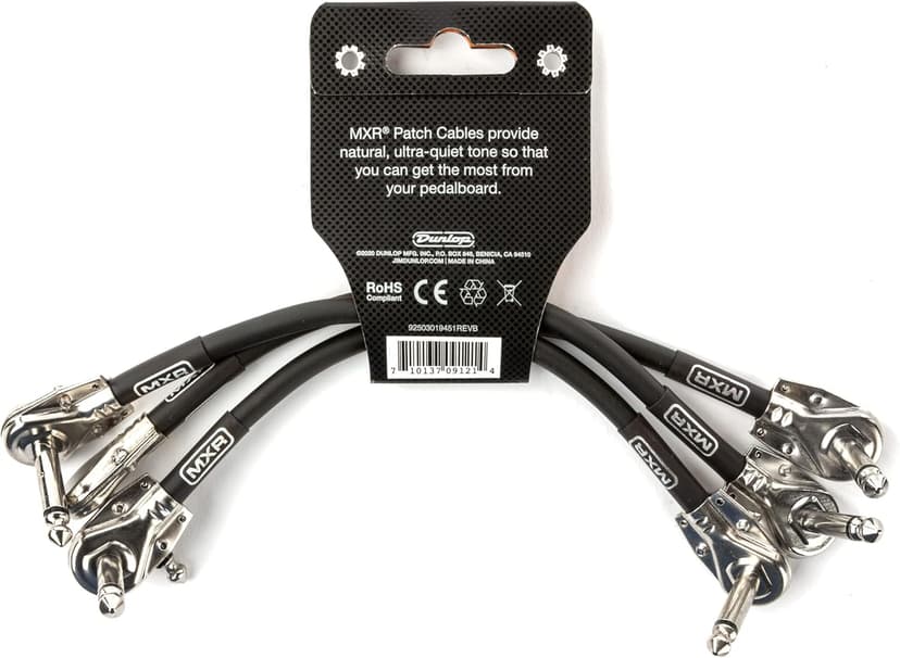 MXR Patch Cable 6 in|15 cm - 3 Pack (3PDCP06)