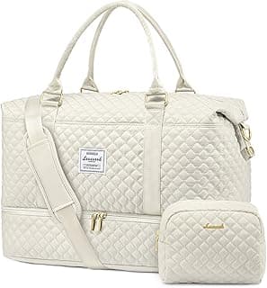 LOVEVOOK Travel Duffle Bag,Weekender Bags for Women with Shoe Compartment，Carry on Overnight Bag with Toiletry Bag,Gym Duffel Bag with Wet Pocket, Hospital Bags for Labor and Delivery