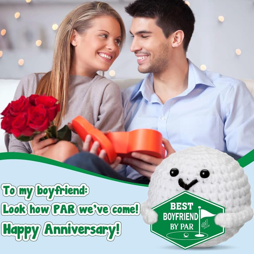 Funny Crochet Golf Ball Accessories Christmas Stocking Stuffers for Boyfriend Him Fiance Anniversary Valentines Romantic Gift Gifts for Boyfriend Bf Birthday - Sweetest Day Gifts for Him Men B0GDGBKLKJ
