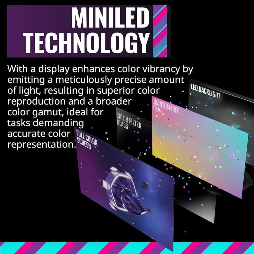 Cooler Master Tempest GP27Q 27” 2K IPS 165Hz QD Tech QHD 2560 x 1440 PC Monitor,HDR1000, 1ms (MPRT)/ 2ms (GTG), FreeSync/G-Sync, MiniLED, DP1.4 * 1 + HDMI2.0 * 2 + TypeC*1 (CMI-GP27-FQS-US)