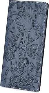 FALAN MULE Ultra Slim Thin Wallet for Women Bifold Leather RFID Blocking Designer Credit Card Holder