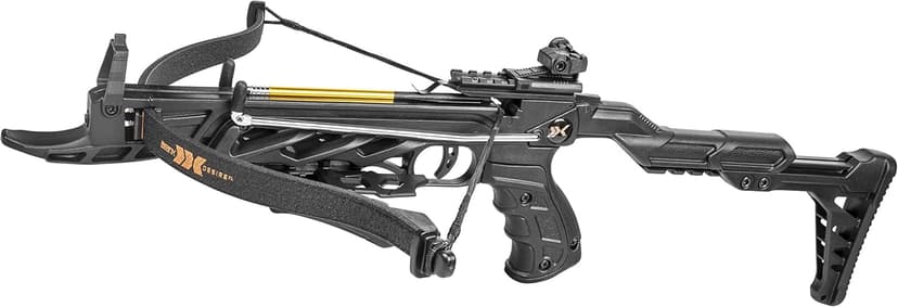 Bear X Desire XL Pistol Hunting Crossbow, Self-Cocking, Adjustable Stock up to 2.5", Compact Design, Includes 3 Premium Bolts, Dependable Accuracy