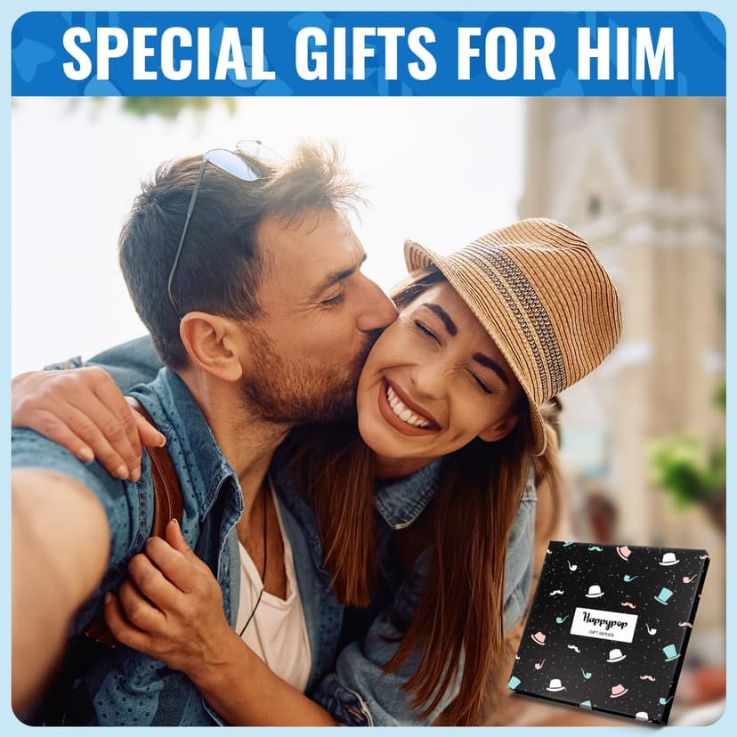HAPPYPOP Awesome Gifts For Men - Cool Gifts For Son Brother Uncle Nephew Dad Husband, Funny Men Socks
