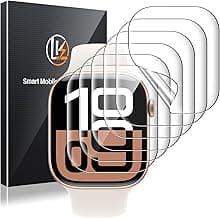 LK 6 Pack for Apple Watch Series 11/ Series 10 Screen Protector 42mm - Anti-Scratch, Self-Healing Soft TPU Screen Protector for Apple Watch 42mm, Bubble Free, HD Transparent, Touch Sensitive