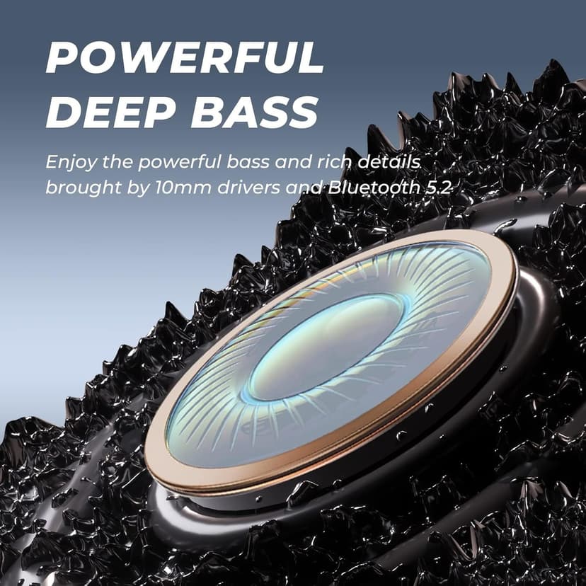 N18 Neckband Bluetooth Earbuds, Wireless Bluetooth 5.2 Headphones with Microphone, Ultra-Lightweight Comfort, IPX7 Waterproof, Deep Bass Strong Beat, 20H Playtime, Magnetic Earphones (Black)