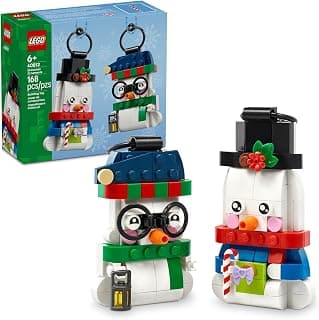 Christmas Craft, Building Toys, Girls & Boys, Ages 6+, Christmas Tree Decoration with Hanging Rings, 168 pieces LEGO Snowman Ornaments 40812 B0G2KJ8V5R