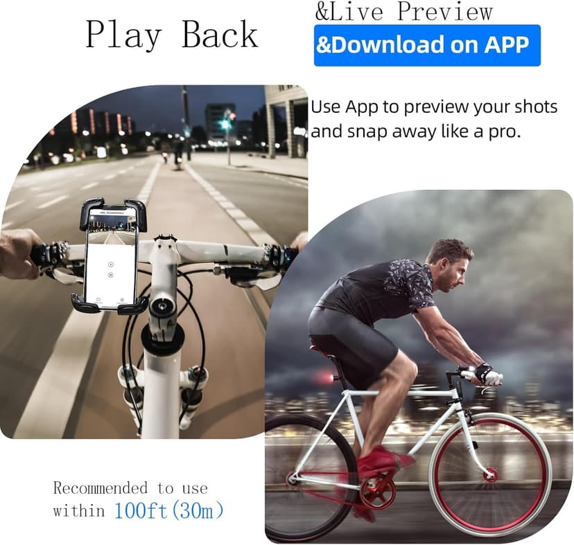 4K Mini Body Camera, Thumb POV Portable Body Cam Sports Action Camera Hands Free Waterproof Recording Wearable Camera Personal Camcorder Helmet Mounted Sports for Cycling, Motorcycle Vlogging (Black)