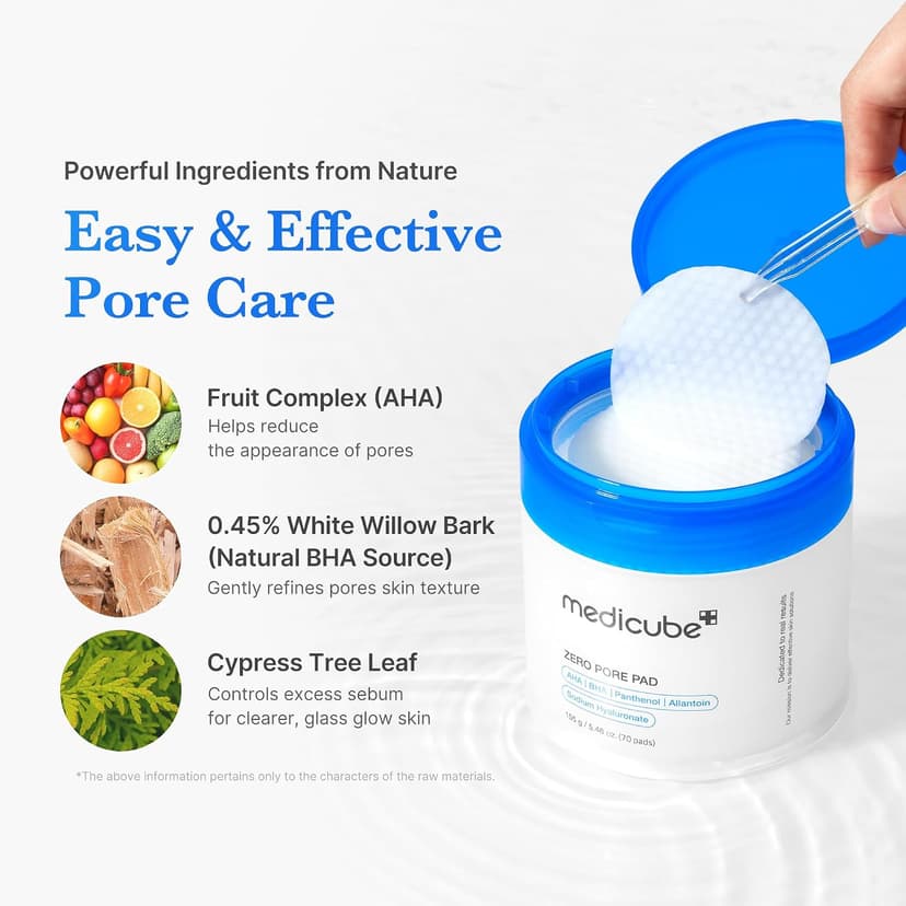Dual-Textured Facial Pad with 4.5% AHA Lactic Acid, 0.45% BHA Salicylic Acid - For All, Korean Skin Care, 70 Pads, 1 Pack medicube Toner Pads Zero Pore Pad 2.0 for Exfoliation and Pore Care B09V7Z4TJG