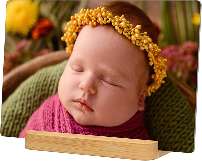 Personalized Picture Gifts Wall Art Ready to Hang by HD Printing Technology -Gift Wrapping Available-Same day Pick up Custom Metal Photo Prints Customized photo gifts with Natural Bamboo Base B0D1KDDFGD