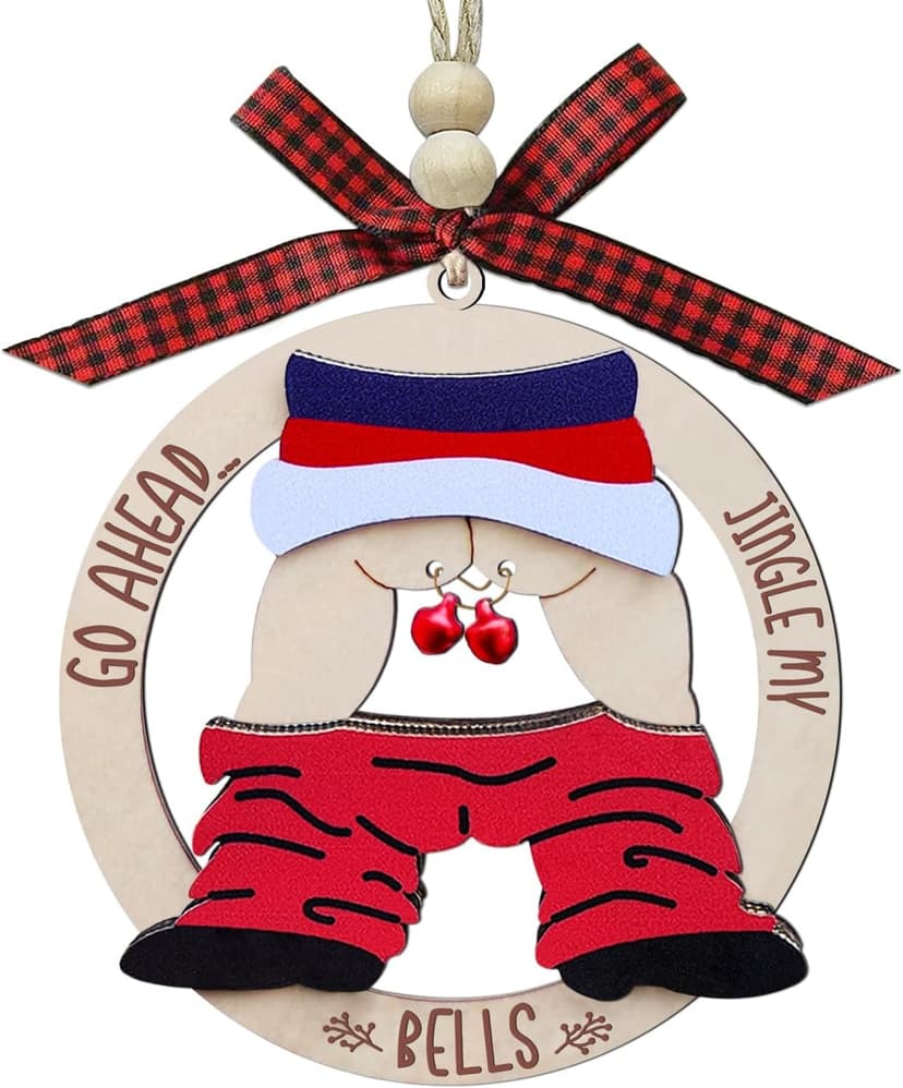 Funny Ornaments for Exchange, Silly,Naughty Ornament,Funny Gift, Dirty Santa Gifts, White Elephant Gag Gifts Funny Christmas Ornaments Adult, Ugly, Inappropriate, Fun, Unique Ornaments B0D8BBG6CR