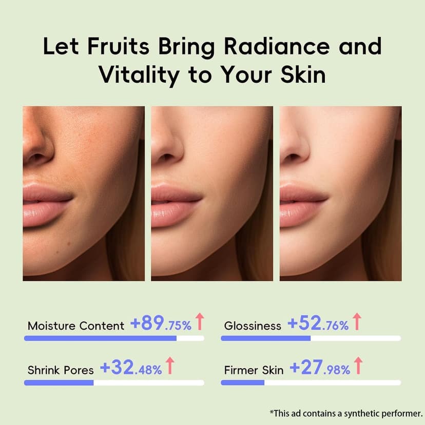 Exfoliation, Smooth, Clean, Oil Control, Smooth, Hydrate, Glow Up, Facial Skin Care Gift Set for Girls, for All Skin Types QUIYUM Fruit Skincare Set for Teen Girl, 5 Daily Routine Beauty Skin Care B0DYX1VBLV