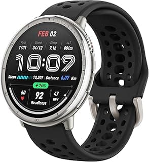 Amazfit Active 2 Sport Smart Watch Fitness Tracker for Android and iPhone, 44mm, 10 Day Battery, Water Resistant, GPS Maps, Sleep Monitor, 160+ Workout Modes, 400 Face Styles, Silicone Strap, Free App