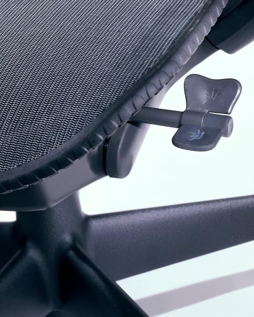 Mirra Chair by Herman Miller: Fully Featured w/Forward Tilt - Adjustable Arms - FlexFront Seat - Tilt Limiter - Lumbar Support - Hard Floor Casters - Graphite Frame/Graphite Seat