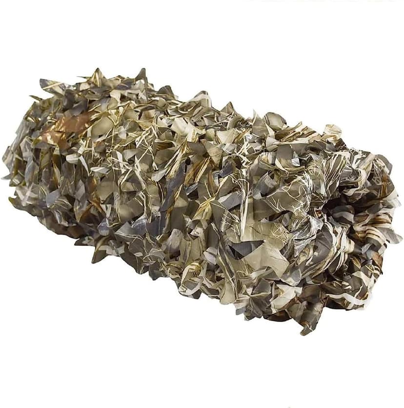 Camo Netting, Camouflage Netting, Hunting Blind Camo Net, Army Party Decorations, Sunshade Fence Nets, Lightweight, Bulk Roll, Mesh, Great for Camping, Shooting, Photograph, Car Cover, Outdoor