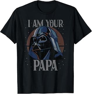 Star Wars Darth Vader I Am Your Papa Retro Father’s Day T-Shirt B0CSZD41VN