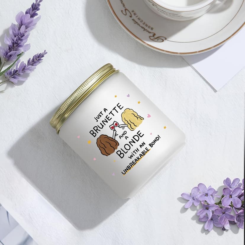 Lacrima Birthday Gifts for Women Best Friend Friendship, Lavender Candle B0FQW36GDM