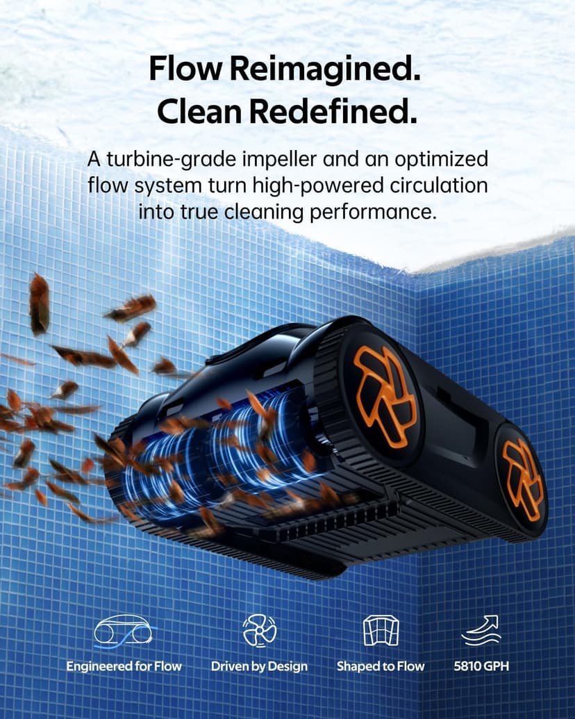 (2026 Upgrade) iGarden Pool Cleaner K60, 6H Cordless Robotic Pool Vacuum for Inground & Above Ground Pools, AI Timer, Smart Navigation, Floor, Walls&Waterline Scrubber, Touchscreen, Auto-Parking