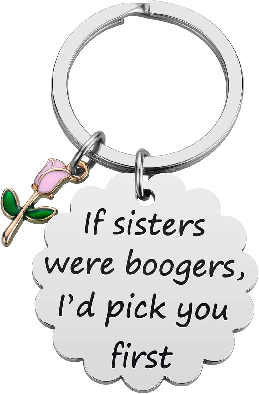 iJuqi Sister Christmas Gifts from Sisters - Big Middle Little Sisters Keychain Birthday Gifts for Sister
