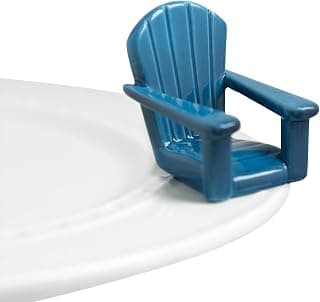 Nora Fleming Hand-Painted Mini: Chillin' Chair Blue (Blue Adirondack Chair) A67