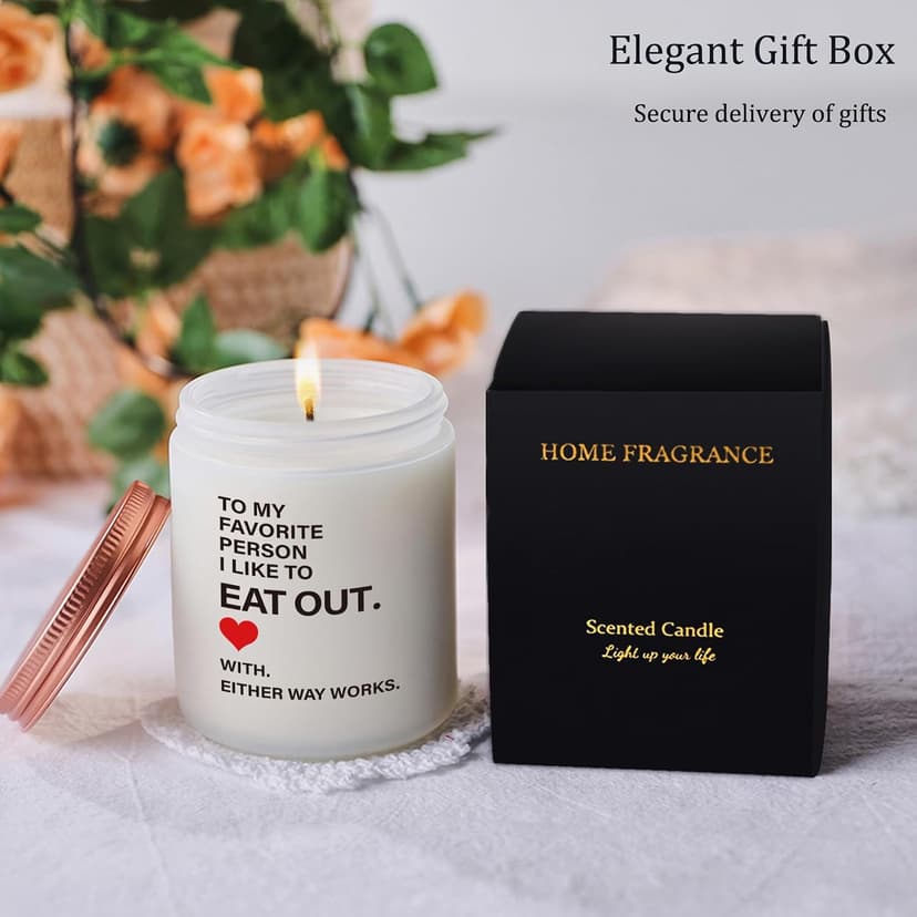 Funny Girlfriend Wife Gift, Gift for Her, Birthday Valentines Day Christmas Anniversary Present from Him, Boyfriend, Husband- 9oz Lavender Scented Candles B0F93WFHDN
