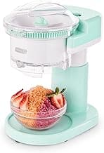 Dash Shaved Ice Maker - Frozen Dessert Maker for Snow Cones, Slushies, Cocktails & More - Easy to Use & Clean - Space-Saving Design - Aqua