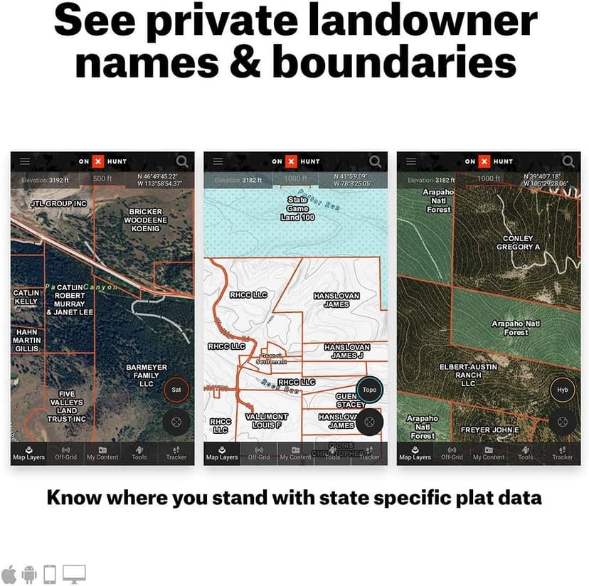 onX Elite: Nationwide Digital Map Membership for Phone, Tablet, and Computer - Color Coded Land Ownership - 24k Topo - Hunting Specific Data - Updates Hunt Chip