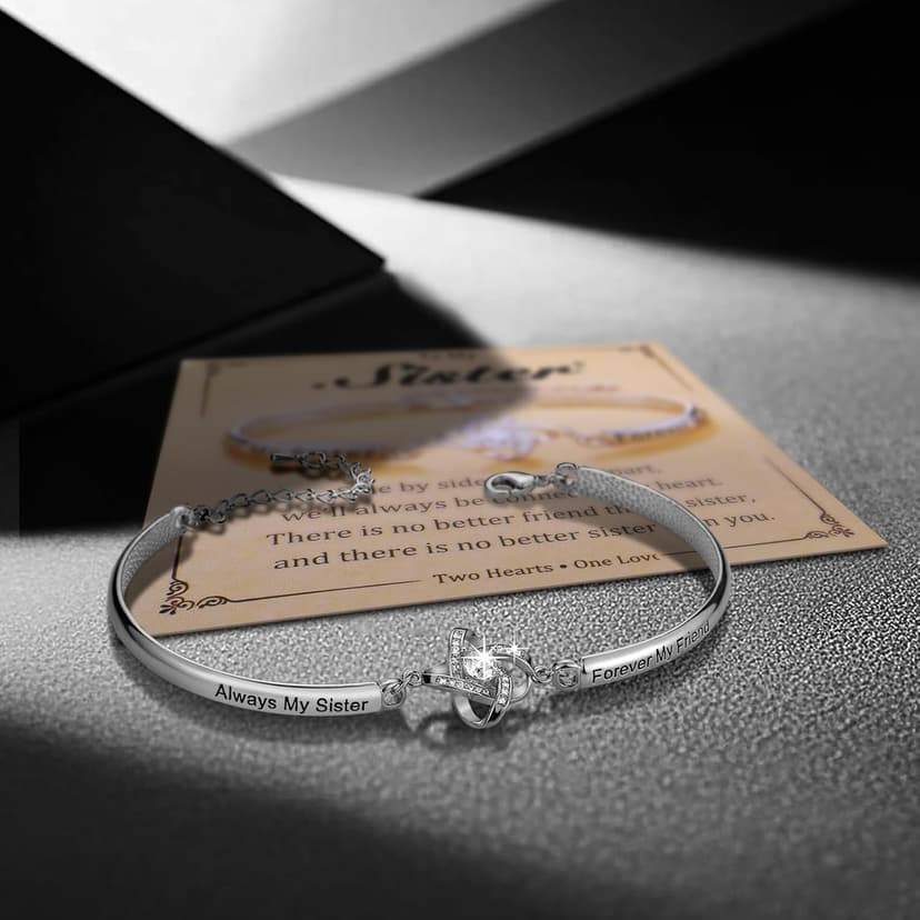 iJuqi Sister Christmas Gifts from Sisters - Big Middle Little Sister Bracelet Birthday Gifts