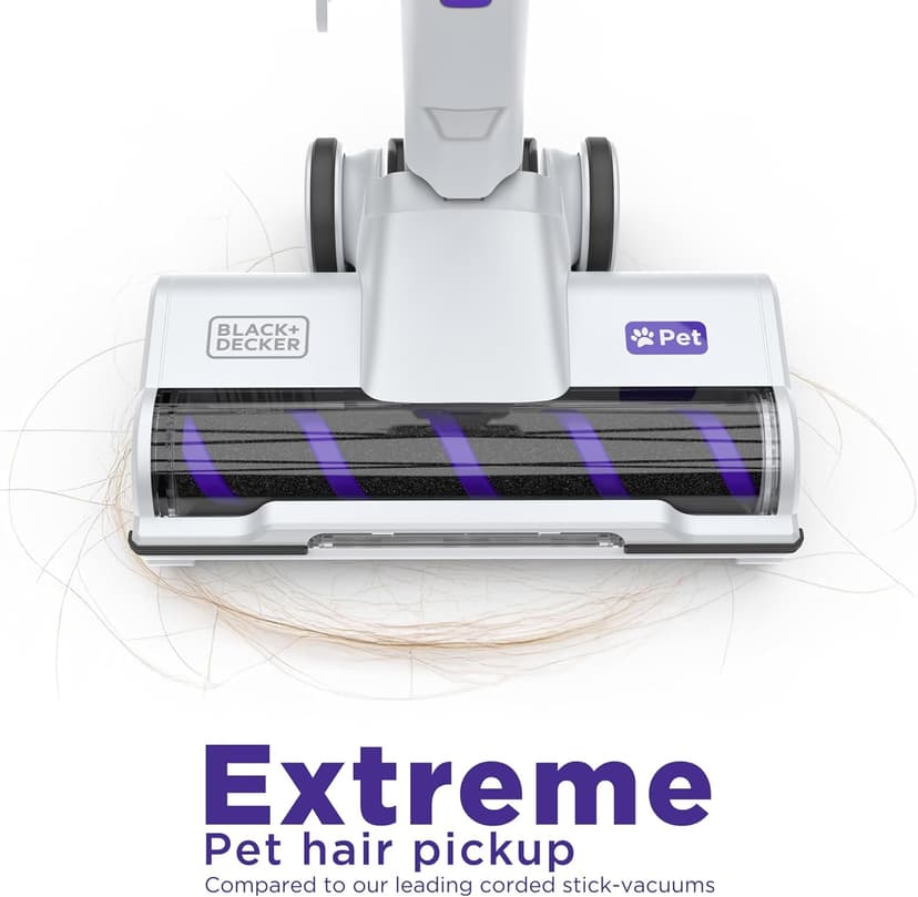 Black+Decker Powerseries+ Corded 4 in 1 Stick Vacuum, Upright to Hand-Vac Multi Surface, LED Floor Head, HEPA Filtration, Powerful 14k Pa,for Hard Floor, Low Carpet, Pet Hair Home & Office use, Grey