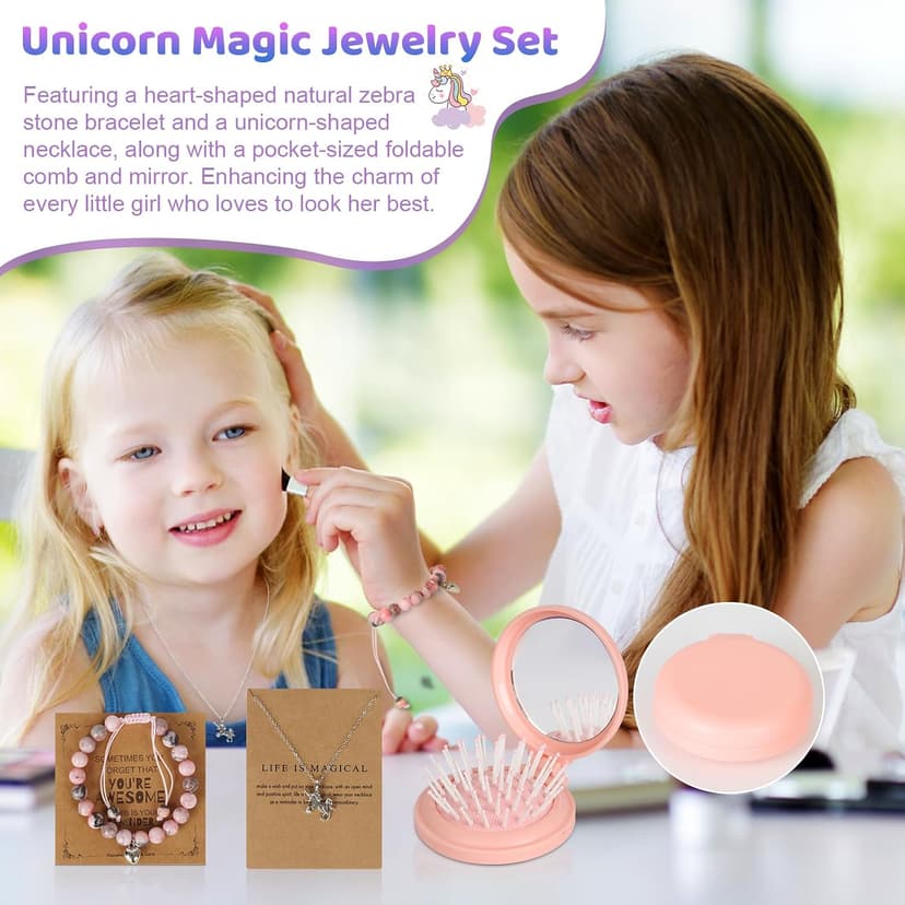 Jenria Unicorn Gift for Girls, Birthday Gifts for Girls Age 3 4 5 6 7 8 9 10 Years Old Girl, Gift Ideas, Girls Toys Age 6-8, Unicorn Toys for Daughter, Niece B0DCF94RV3