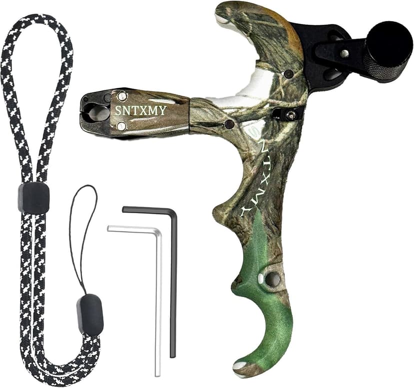 sntxmy Bow Release for Compound Bow 360° Rotatable Thumb Release for Compound Bow Archery Trigger Release